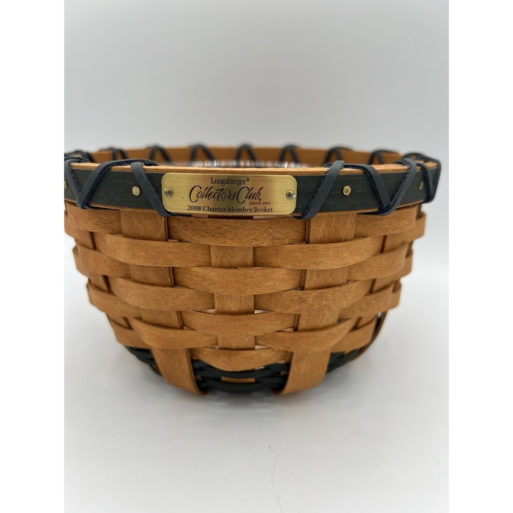🧺 Longaberger 2008 Collectors Club Charter Member Basket – Signed – EUC